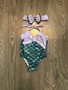 Lil girls mermaid swim suit