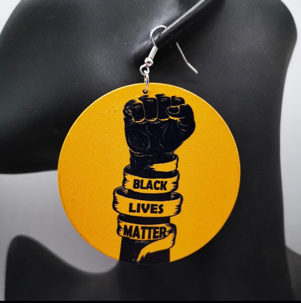 Black lives matter earrings